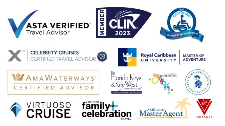 Certifications and Affiliations, including Certified Accessible Travel Advocate